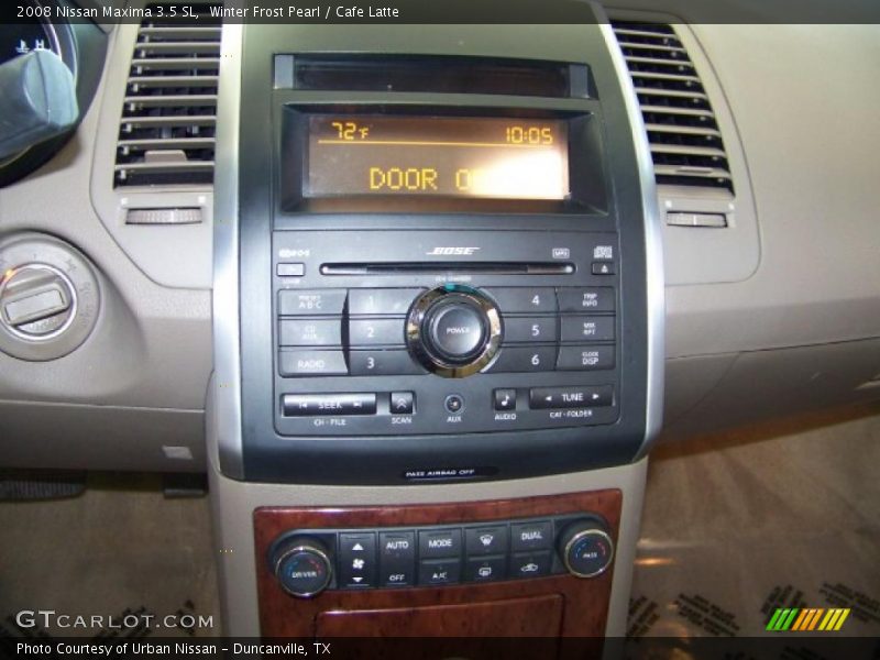 Winter Frost Pearl / Cafe Latte 2008 Nissan Maxima 3.5 SL