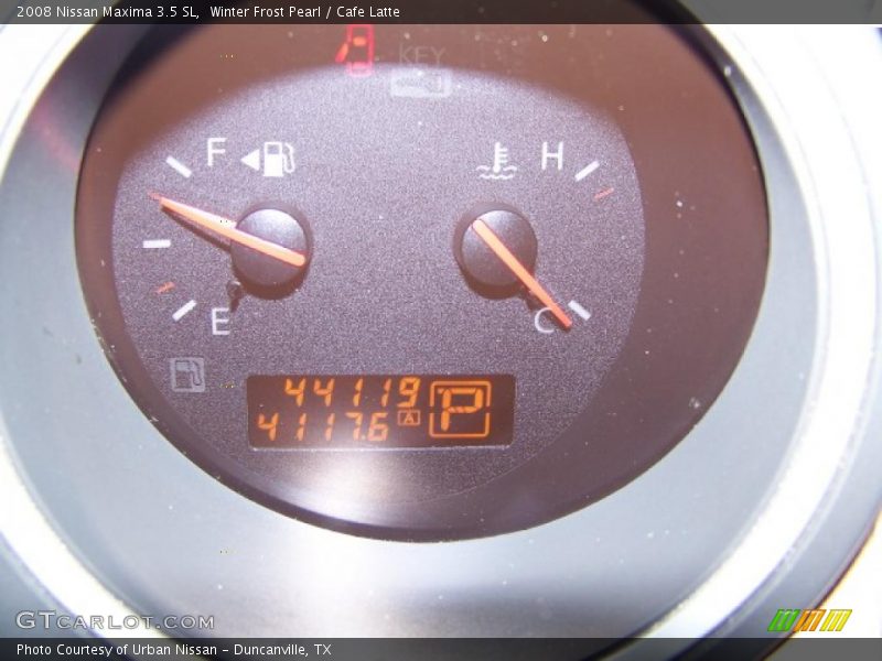 Winter Frost Pearl / Cafe Latte 2008 Nissan Maxima 3.5 SL