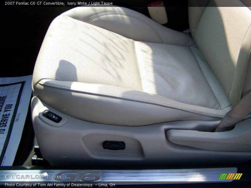 Ivory White / Light Taupe 2007 Pontiac G6 GT Convertible