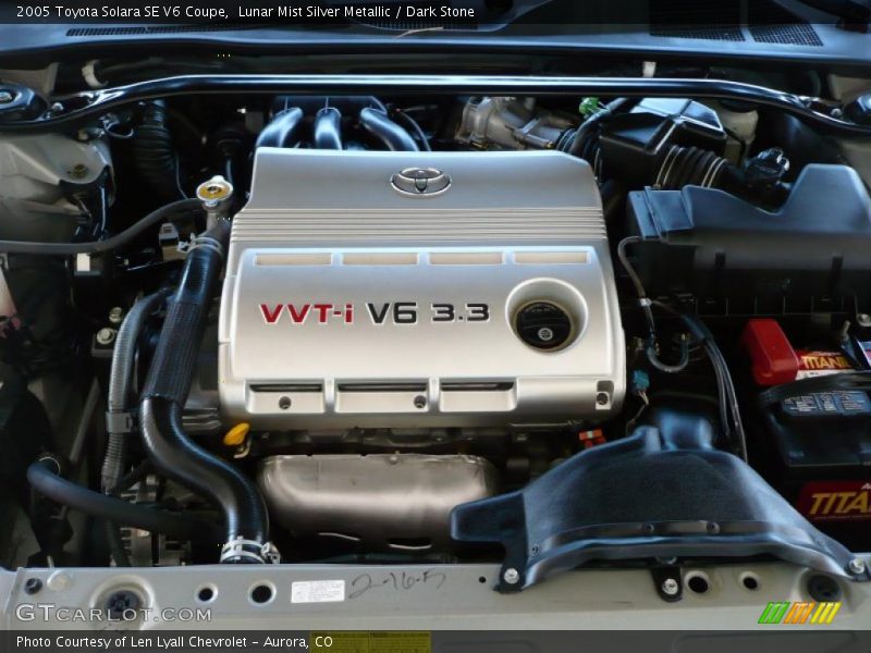Lunar Mist Silver Metallic / Dark Stone 2005 Toyota Solara SE V6 Coupe