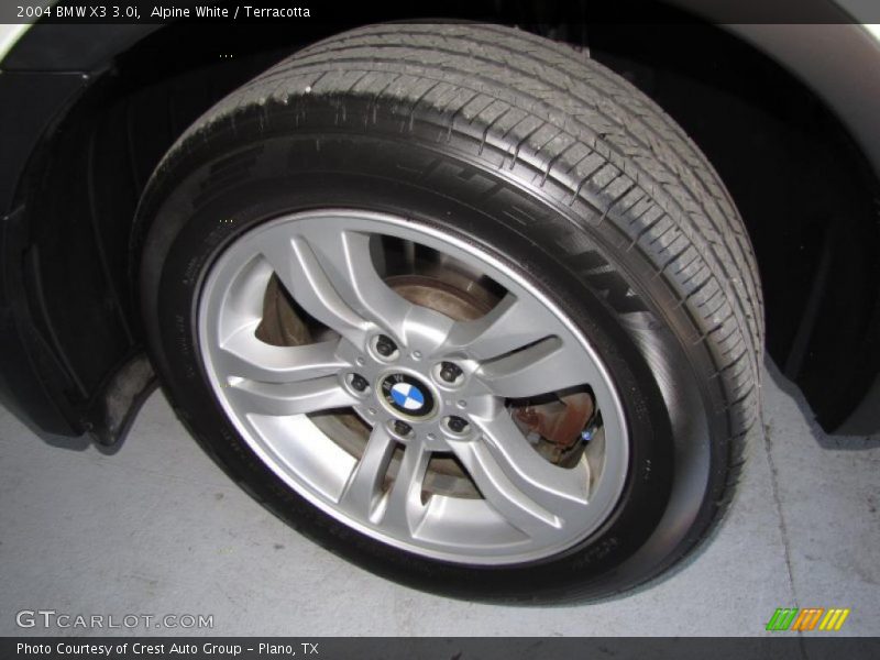 Alpine White / Terracotta 2004 BMW X3 3.0i