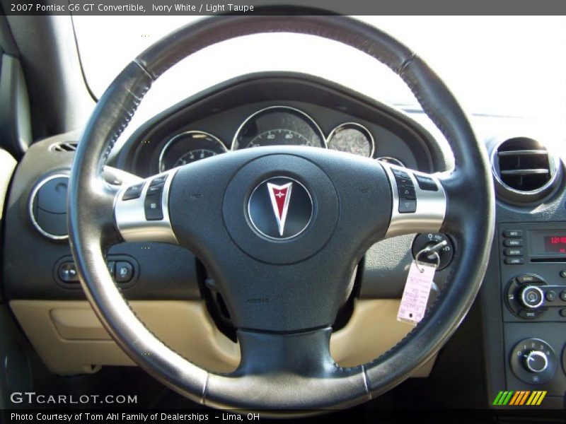 Ivory White / Light Taupe 2007 Pontiac G6 GT Convertible