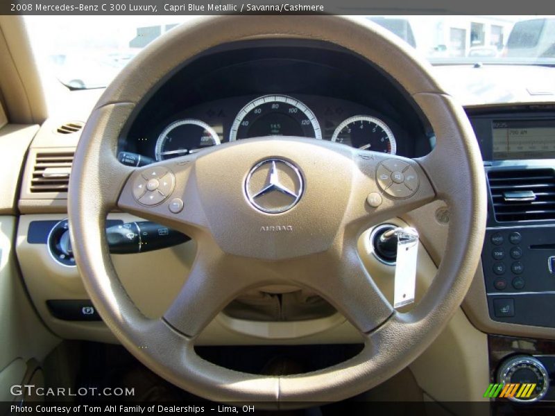 Capri Blue Metallic / Savanna/Cashmere 2008 Mercedes-Benz C 300 Luxury