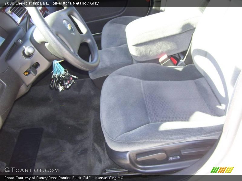 Silverstone Metallic / Gray 2008 Chevrolet Impala LS
