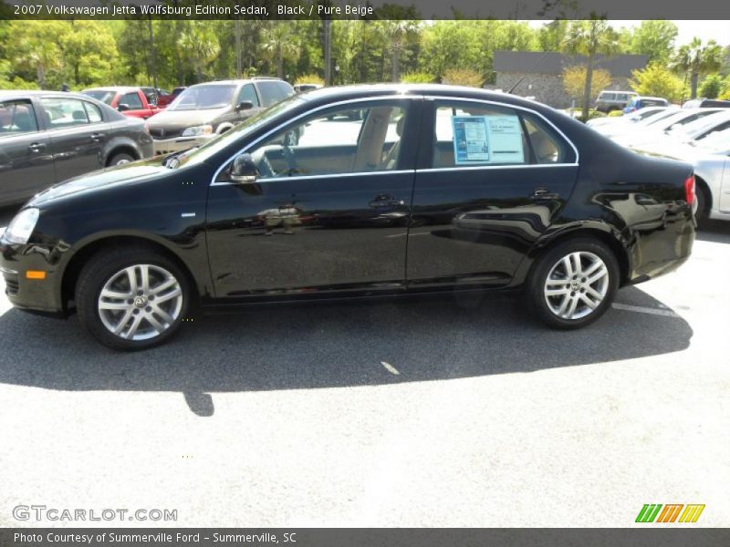 Black / Pure Beige 2007 Volkswagen Jetta Wolfsburg Edition Sedan