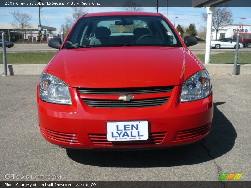 Victory Red / Gray 2009 Chevrolet Cobalt LS Sedan