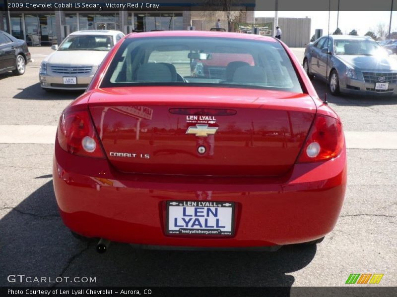 Victory Red / Gray 2009 Chevrolet Cobalt LS Sedan