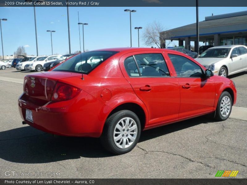 Victory Red / Gray 2009 Chevrolet Cobalt LS Sedan