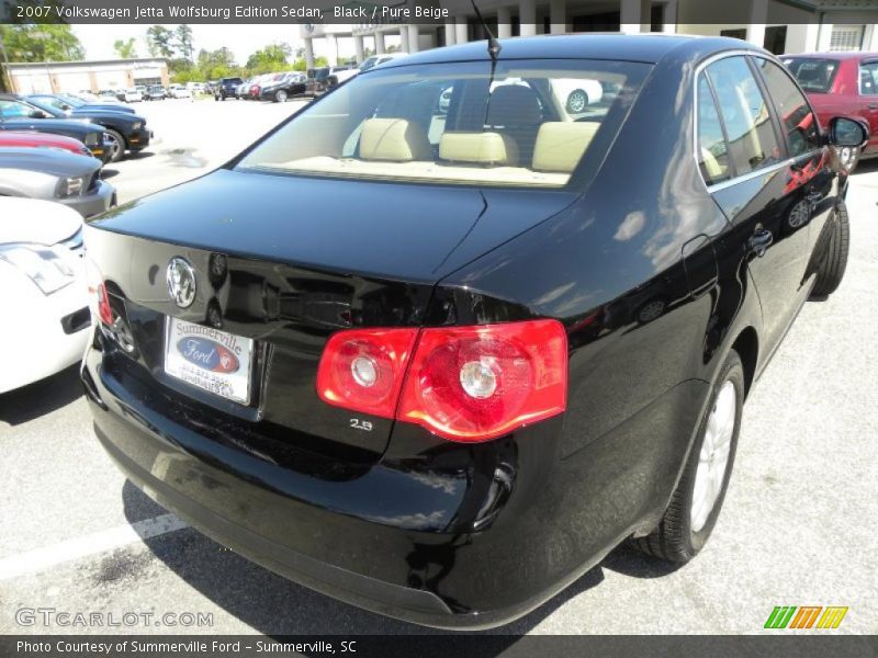 Black / Pure Beige 2007 Volkswagen Jetta Wolfsburg Edition Sedan