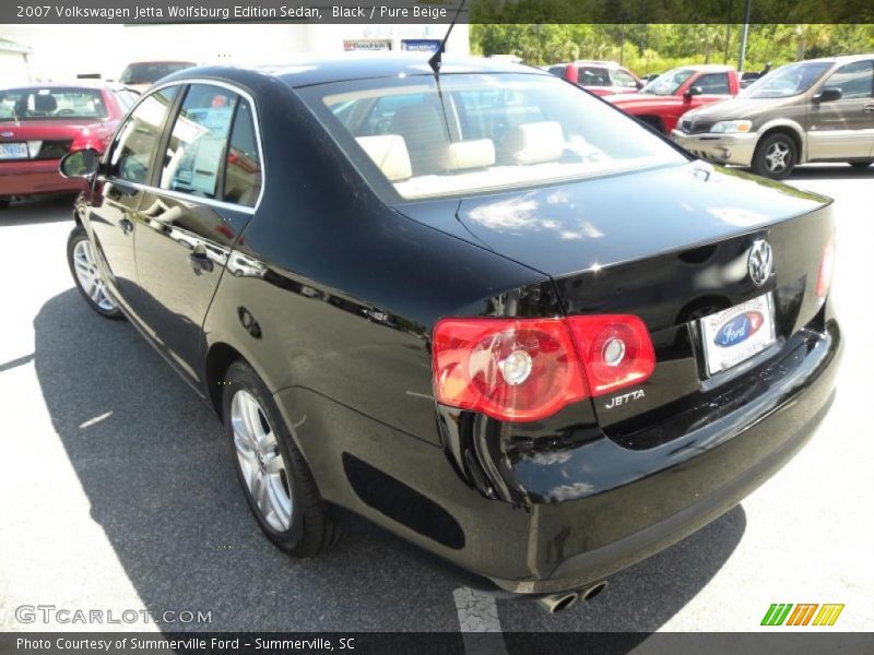 Black / Pure Beige 2007 Volkswagen Jetta Wolfsburg Edition Sedan