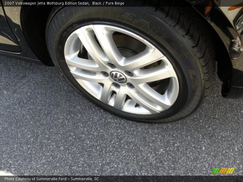Black / Pure Beige 2007 Volkswagen Jetta Wolfsburg Edition Sedan