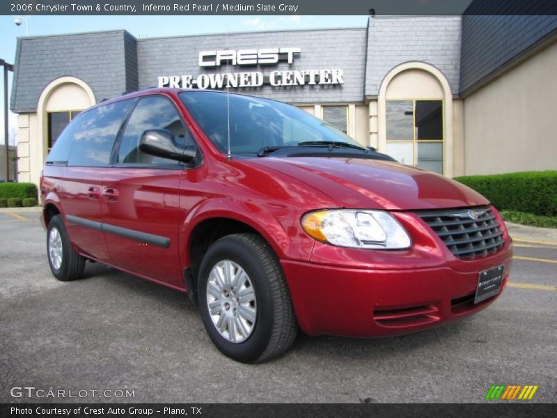 Inferno Red Pearl / Medium Slate Gray 2006 Chrysler Town & Country