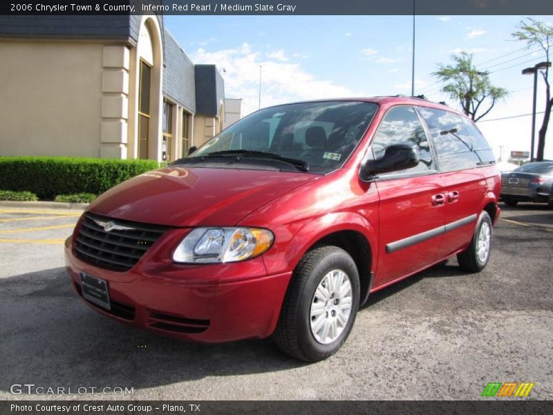 Inferno Red Pearl / Medium Slate Gray 2006 Chrysler Town & Country