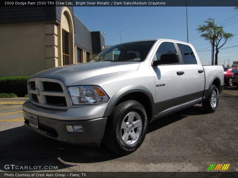 Bright Silver Metallic / Dark Slate/Medium Graystone 2009 Dodge Ram 1500 TRX Crew Cab