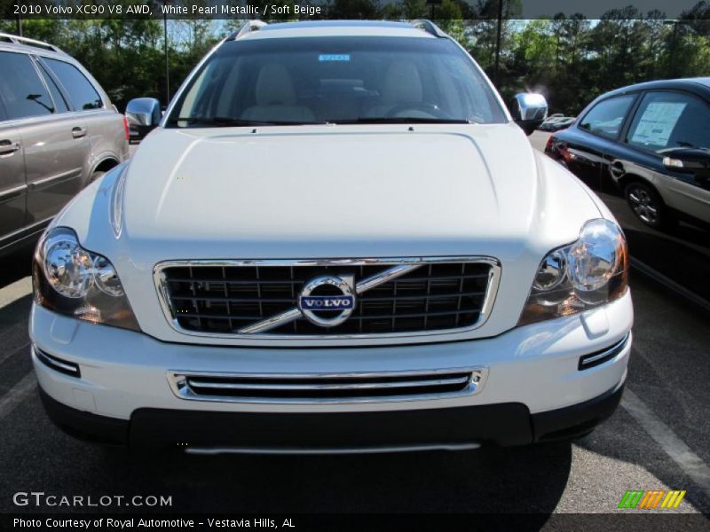 White Pearl Metallic / Soft Beige 2010 Volvo XC90 V8 AWD