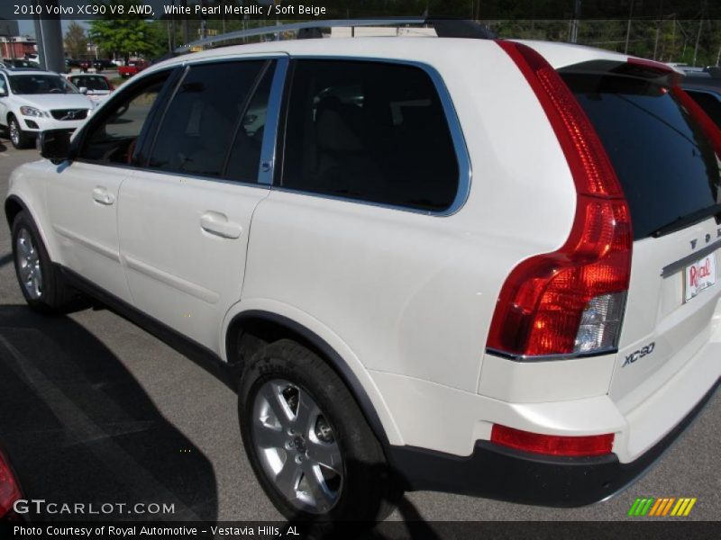 White Pearl Metallic / Soft Beige 2010 Volvo XC90 V8 AWD