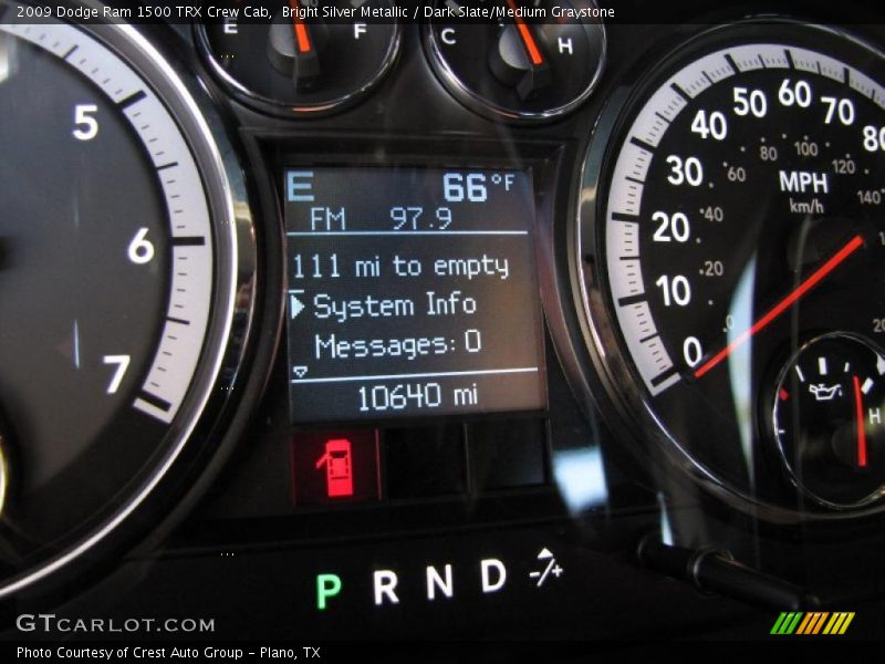 Bright Silver Metallic / Dark Slate/Medium Graystone 2009 Dodge Ram 1500 TRX Crew Cab