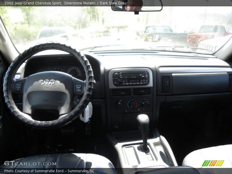 Silverstone Metallic / Dark Slate Gray 2002 Jeep Grand Cherokee Sport