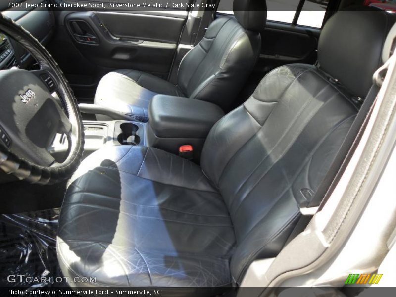 Silverstone Metallic / Dark Slate Gray 2002 Jeep Grand Cherokee Sport