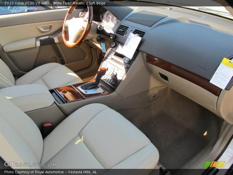 White Pearl Metallic / Soft Beige 2010 Volvo XC90 V8 AWD