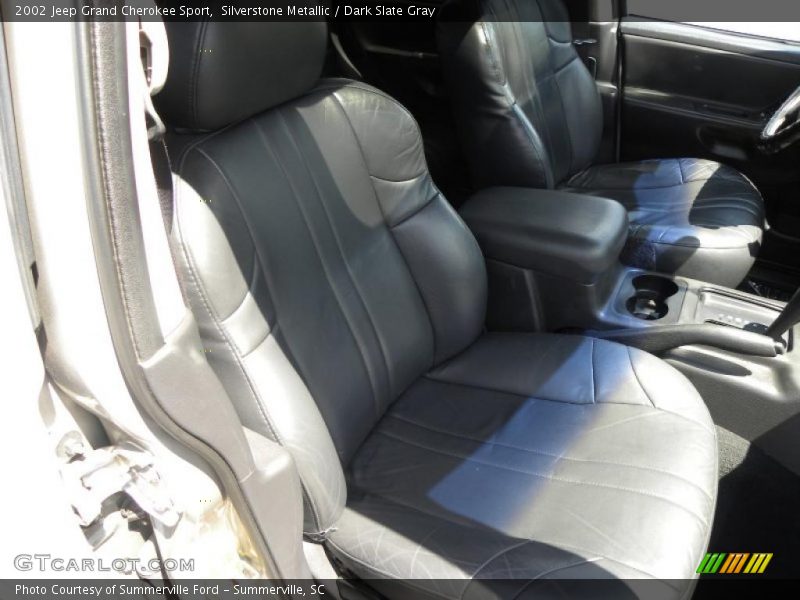 Silverstone Metallic / Dark Slate Gray 2002 Jeep Grand Cherokee Sport