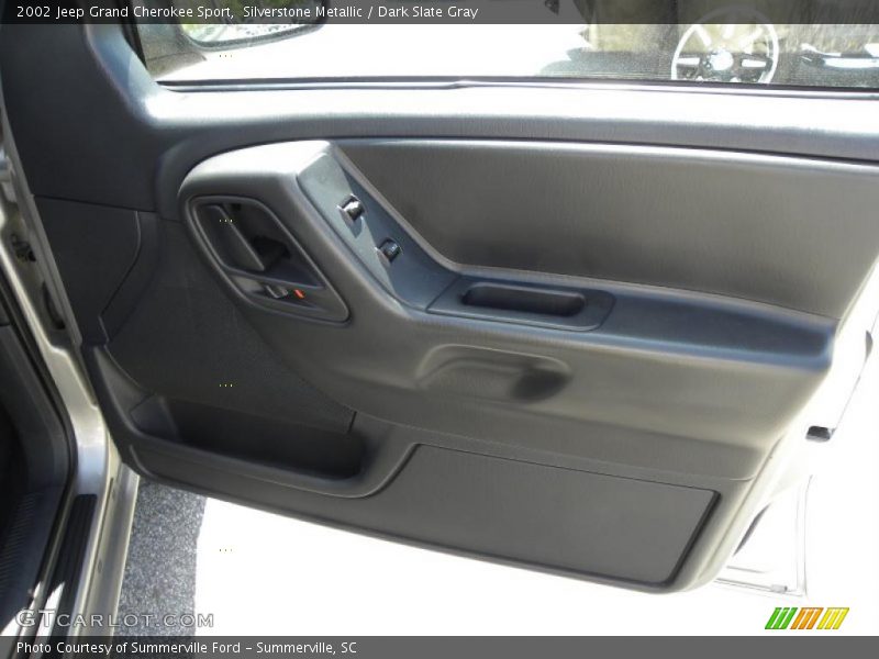 Silverstone Metallic / Dark Slate Gray 2002 Jeep Grand Cherokee Sport