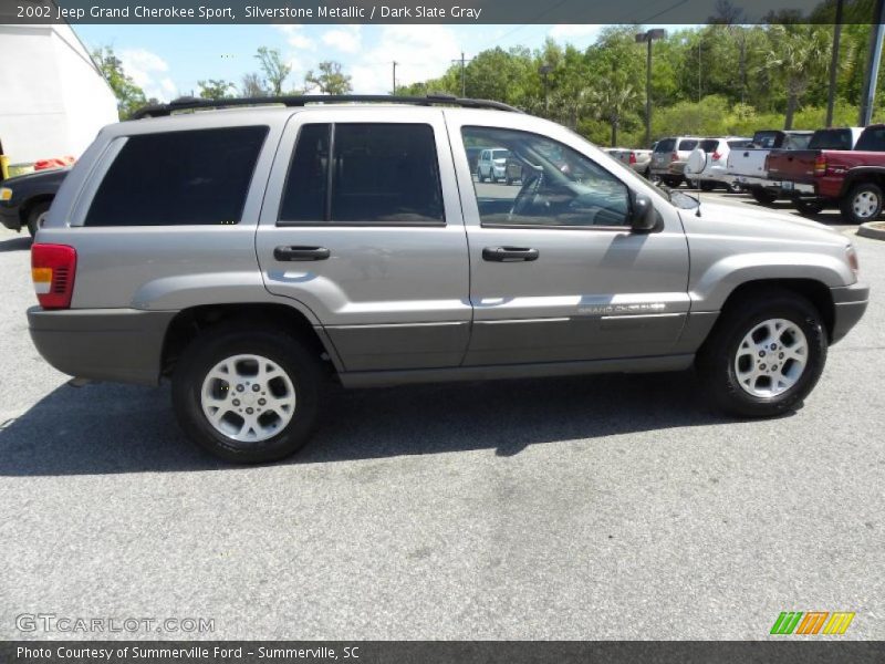 Silverstone Metallic / Dark Slate Gray 2002 Jeep Grand Cherokee Sport
