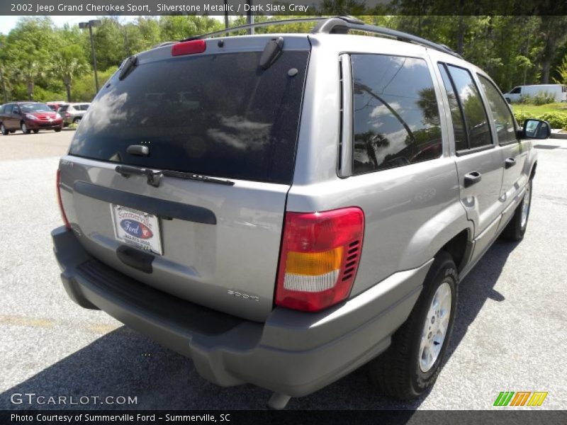 Silverstone Metallic / Dark Slate Gray 2002 Jeep Grand Cherokee Sport