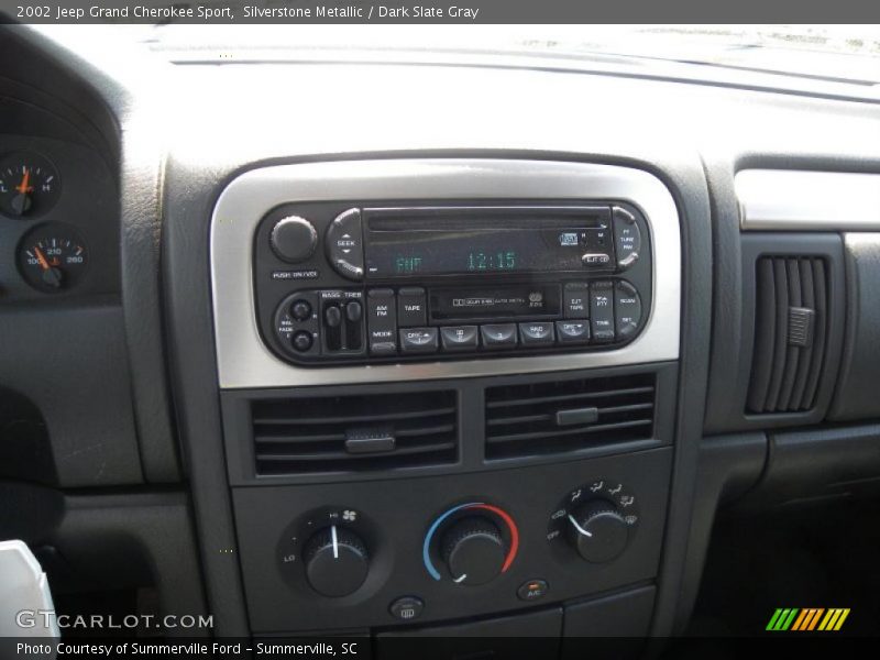 Silverstone Metallic / Dark Slate Gray 2002 Jeep Grand Cherokee Sport
