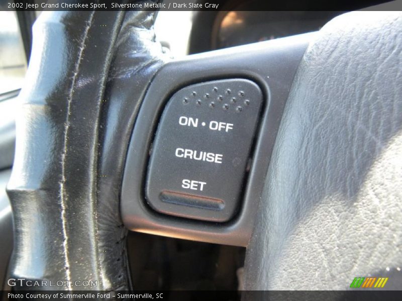 Silverstone Metallic / Dark Slate Gray 2002 Jeep Grand Cherokee Sport