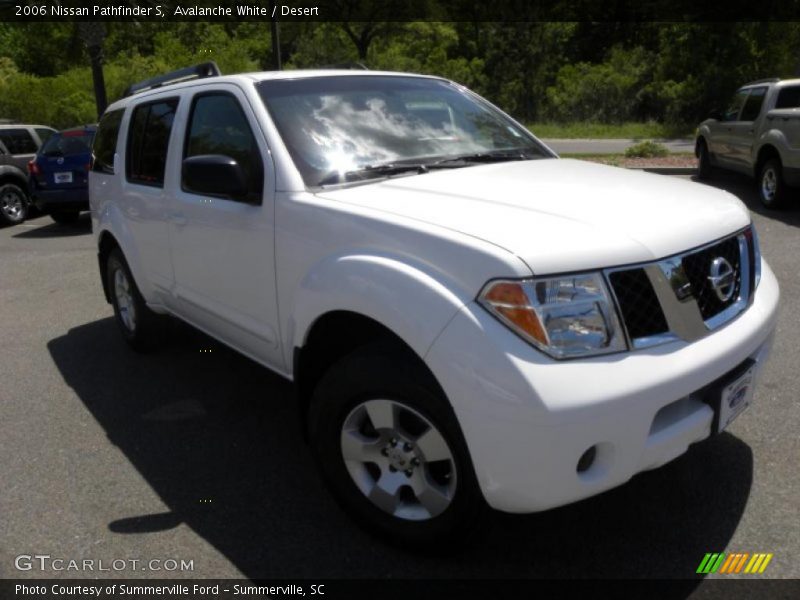 Avalanche White / Desert 2006 Nissan Pathfinder S