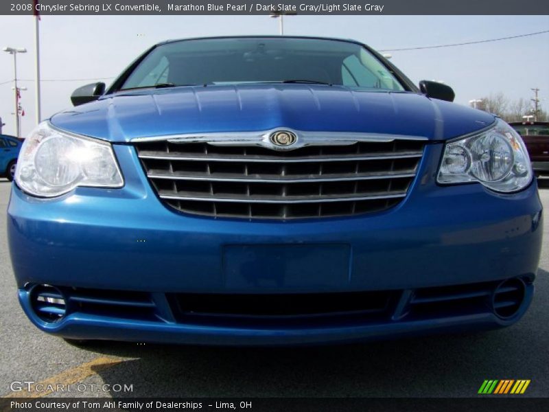 Marathon Blue Pearl / Dark Slate Gray/Light Slate Gray 2008 Chrysler Sebring LX Convertible
