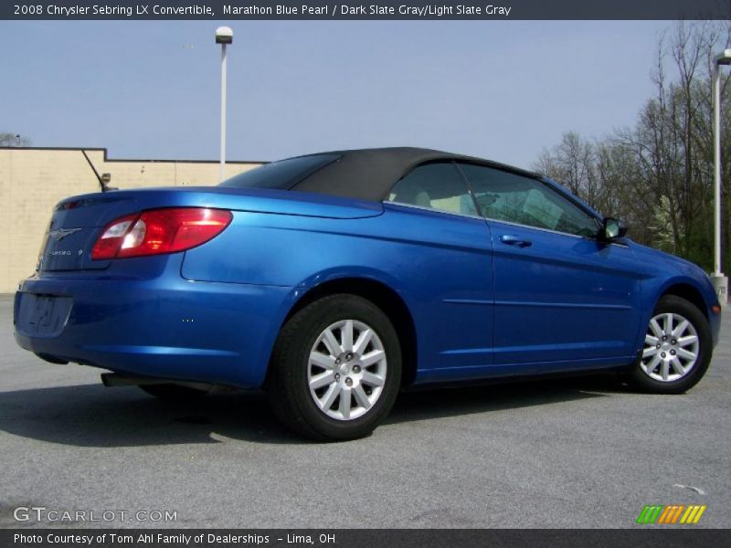 Marathon Blue Pearl / Dark Slate Gray/Light Slate Gray 2008 Chrysler Sebring LX Convertible