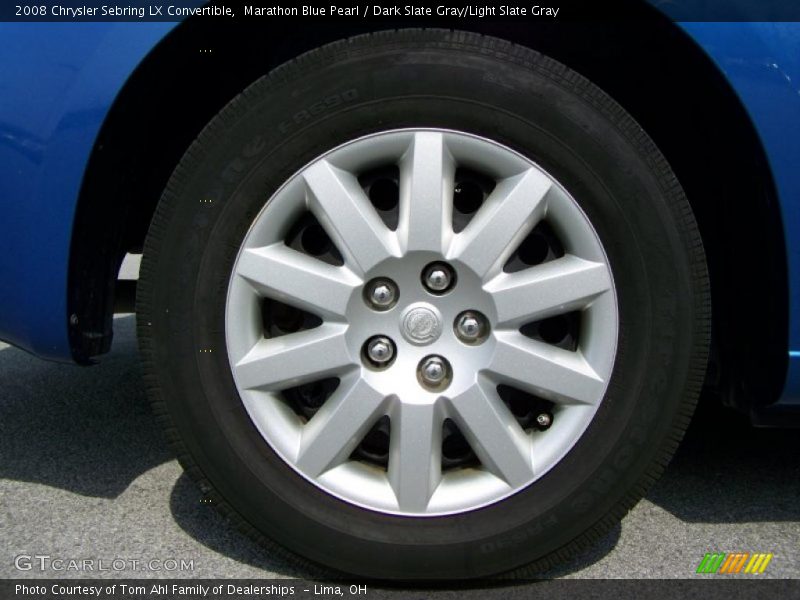 Marathon Blue Pearl / Dark Slate Gray/Light Slate Gray 2008 Chrysler Sebring LX Convertible
