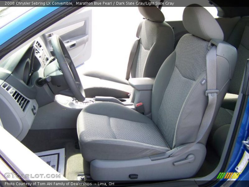 Marathon Blue Pearl / Dark Slate Gray/Light Slate Gray 2008 Chrysler Sebring LX Convertible