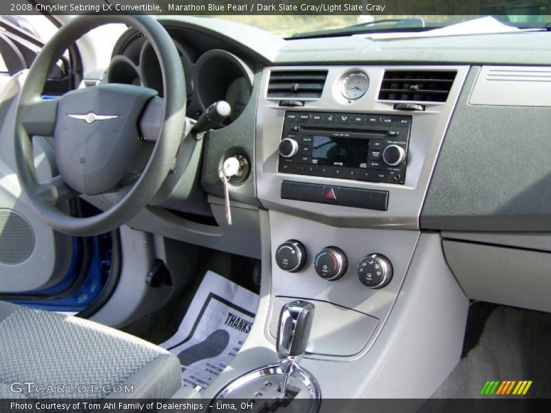 Marathon Blue Pearl / Dark Slate Gray/Light Slate Gray 2008 Chrysler Sebring LX Convertible