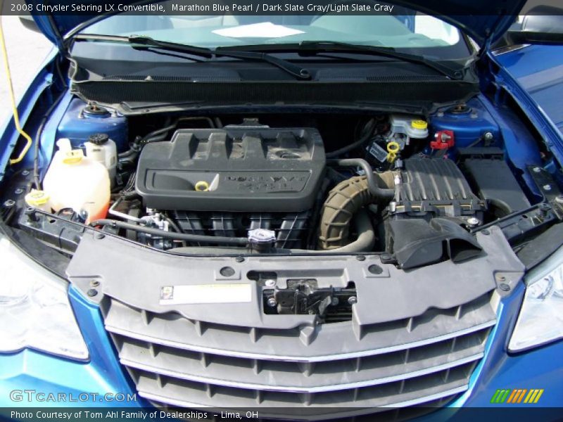 Marathon Blue Pearl / Dark Slate Gray/Light Slate Gray 2008 Chrysler Sebring LX Convertible