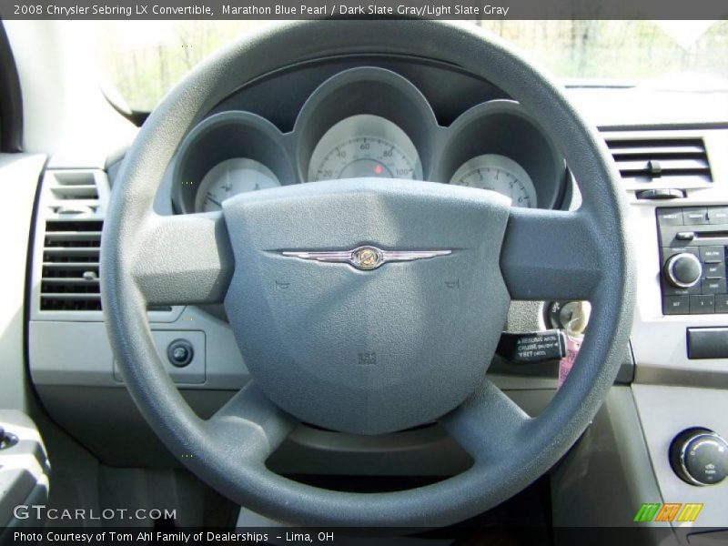 Marathon Blue Pearl / Dark Slate Gray/Light Slate Gray 2008 Chrysler Sebring LX Convertible