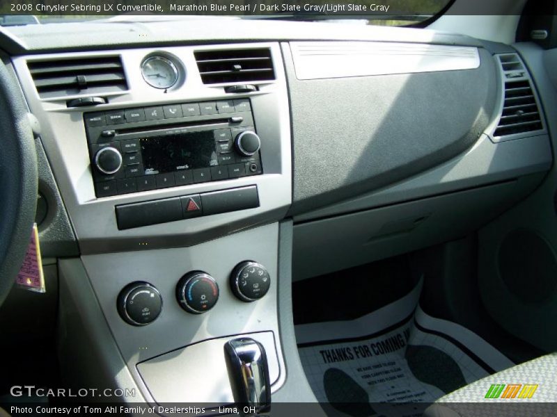 Marathon Blue Pearl / Dark Slate Gray/Light Slate Gray 2008 Chrysler Sebring LX Convertible