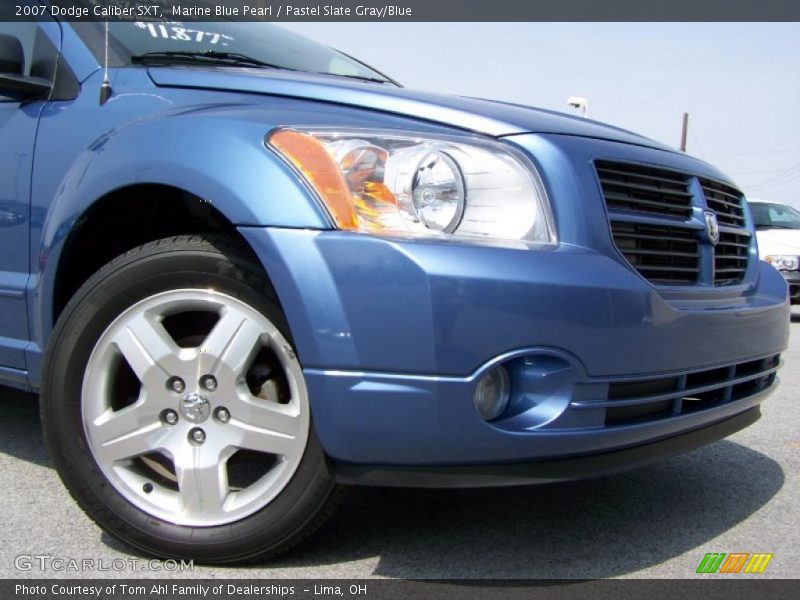 Marine Blue Pearl / Pastel Slate Gray/Blue 2007 Dodge Caliber SXT