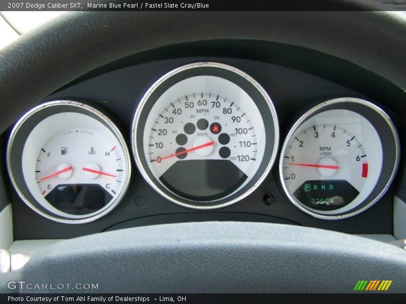 Marine Blue Pearl / Pastel Slate Gray/Blue 2007 Dodge Caliber SXT