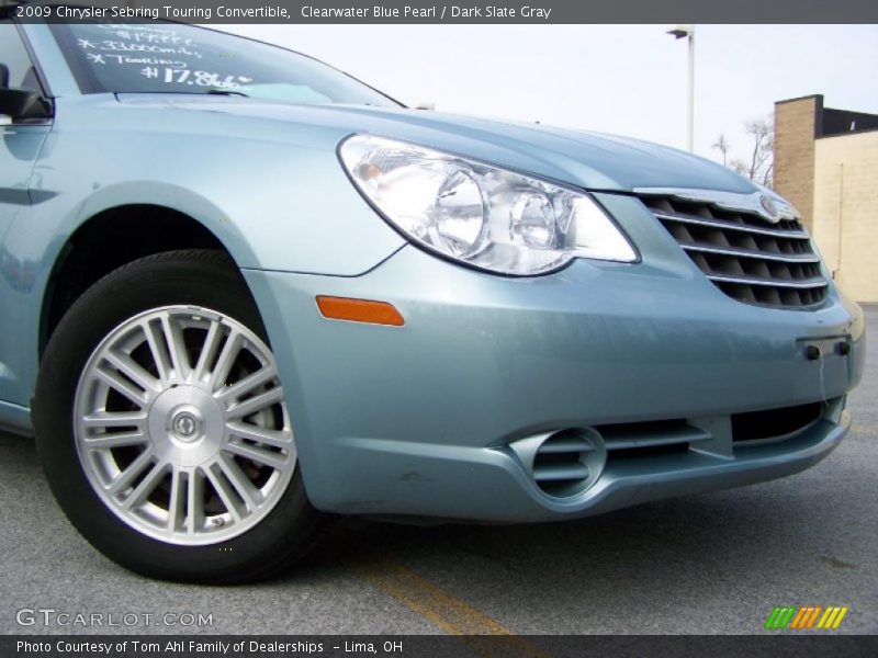 Clearwater Blue Pearl / Dark Slate Gray 2009 Chrysler Sebring Touring Convertible