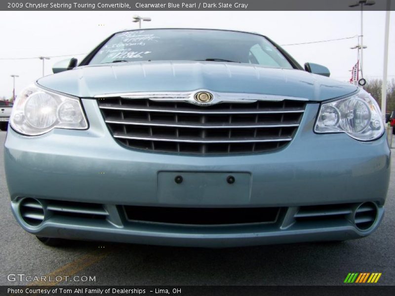 Clearwater Blue Pearl / Dark Slate Gray 2009 Chrysler Sebring Touring Convertible