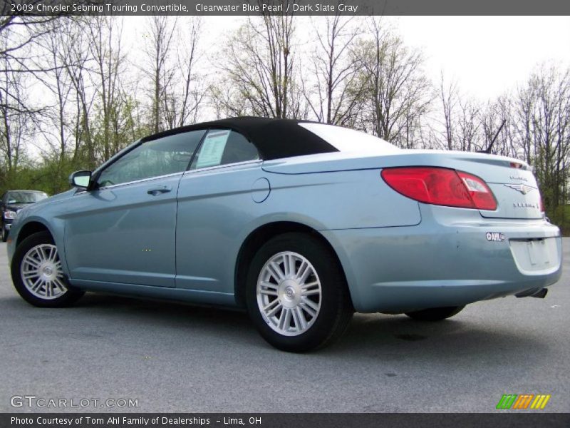 Clearwater Blue Pearl / Dark Slate Gray 2009 Chrysler Sebring Touring Convertible