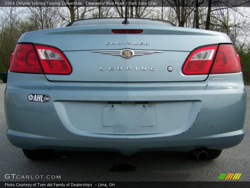 Clearwater Blue Pearl / Dark Slate Gray 2009 Chrysler Sebring Touring Convertible