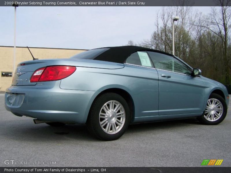 Clearwater Blue Pearl / Dark Slate Gray 2009 Chrysler Sebring Touring Convertible