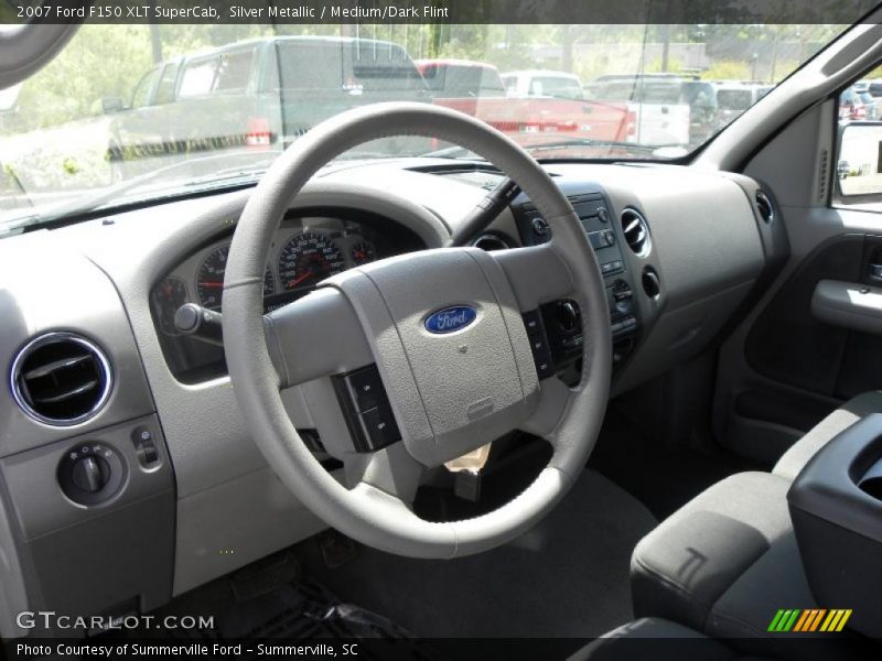 Silver Metallic / Medium/Dark Flint 2007 Ford F150 XLT SuperCab