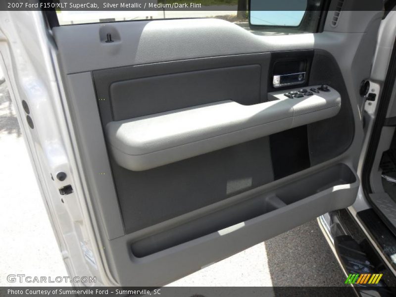 Silver Metallic / Medium/Dark Flint 2007 Ford F150 XLT SuperCab