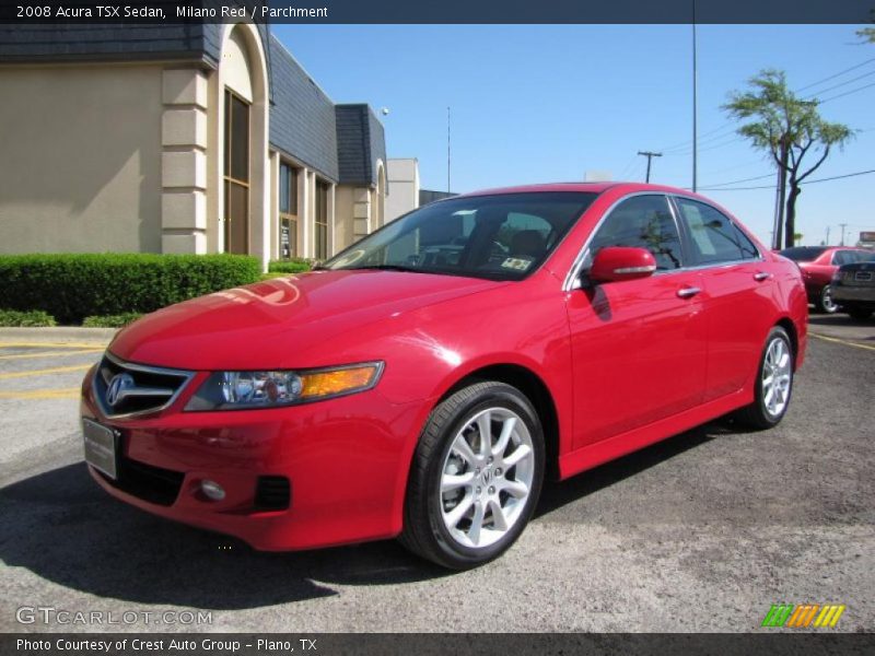 Milano Red / Parchment 2008 Acura TSX Sedan