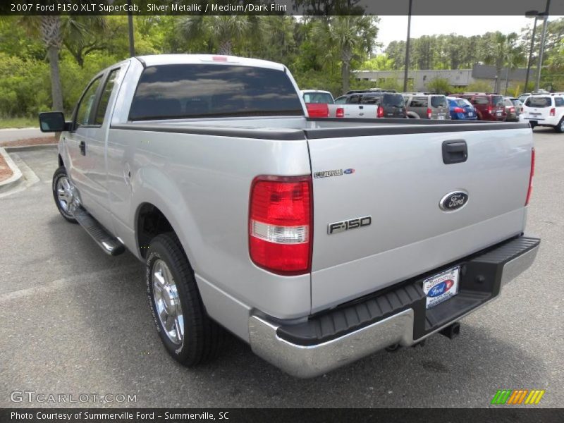 Silver Metallic / Medium/Dark Flint 2007 Ford F150 XLT SuperCab